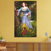 J.W. WATERHOUSE - OPHELIA - 1910 - Pre-Raphaelite Canvas Afdruk (Insitu (Woonkamer))