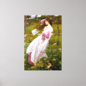 J. W. WATERHOUSE - WINDENDE BLOEMEN (WINDGEVOERD)  CANVAS AFDRUK (Voorkant)