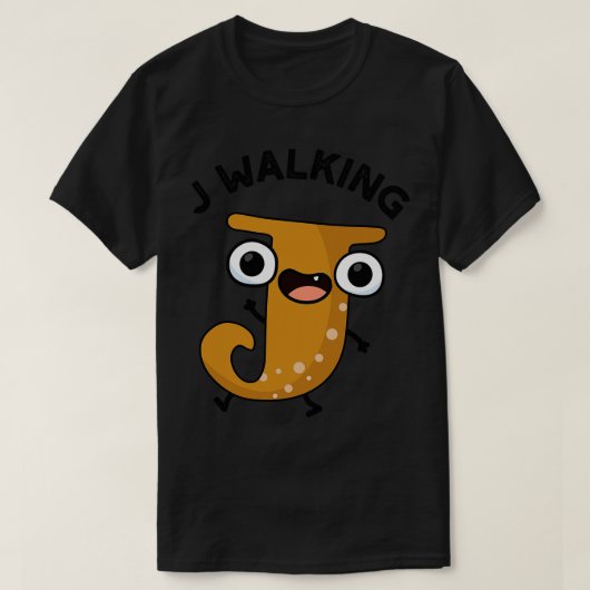 J Walking Funny Alphabet Pun 1 T-shirt (Design voorkant)