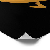 J Wandelen Grappig alfabet Pun Dark BG Poster (Hoek)