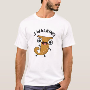 J Wandelen Grappig alfabet woordspeling T-shirt