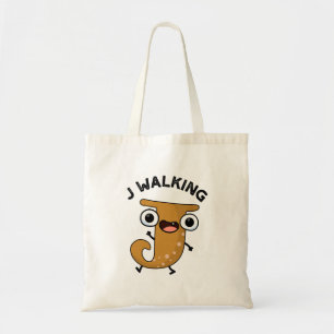 J Wandelen Grappig alfabet woordspeling Tote Bag