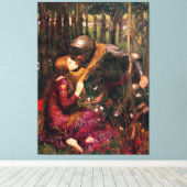 J. WATERHOUSE - DE MOoIE VROUW ZONDER GENADE Canvas Afdruk (Insitu (Houten vloer))