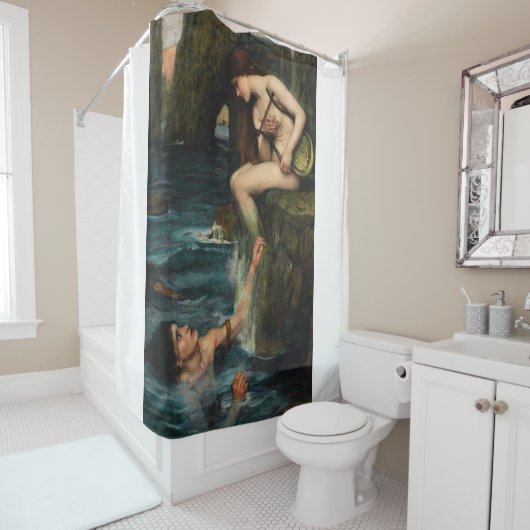 J. WATERHOUSE - DE SERENE - 1900 - prerafaëlieten Douchegordijn (In situ)