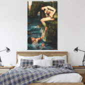 J. WATERHOUSE - DE SIRENE - 1900 - Pre-Raphaeliete Canvas Afdruk (Insitu (Slaapkamer))