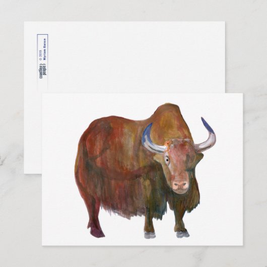 J. Yak/carte postale Briefkaart (Voorkant / Achterkant)