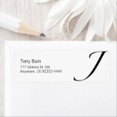 J - Zapfino Etiket (Insitu)