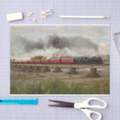 JA1271 over de Otaki-rivier, NZ Tissuepapier (Craft)