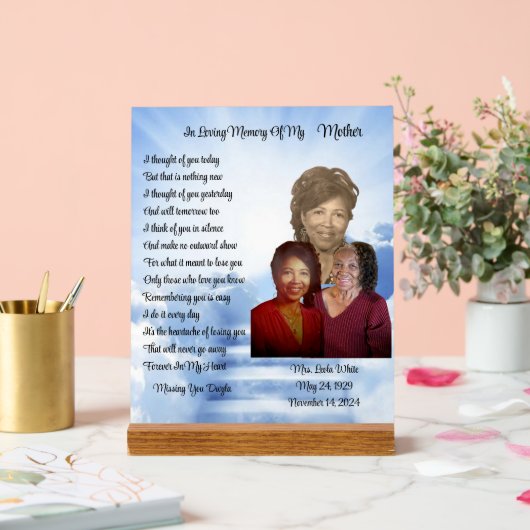 ja acryl bord (Huwelijk)