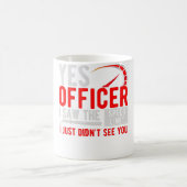 Ja agent ik zag de snelheidslimiet Moped Chopper M Koffiemok (Center)