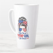 Ja, als een Trump-meisje er overheen komt Latte Mok (Linkerhoek)