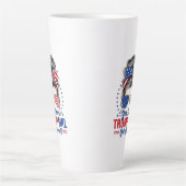 Ja, als een Trump-meisje er overheen komt Latte Mok (Voorkant)