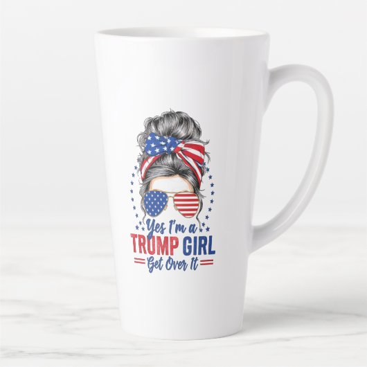 Ja, als een Trump-meisje er overheen komt Latte Mok (Rechts)