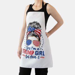 Ja, als een Trump-meisje er overheen komt Schort