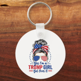 Ja, als een Trump-meisje er overheen komt Sleutelhanger