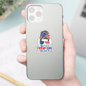 Ja, als een Trump-meisje er overheen komt Sticker (Telefoon)