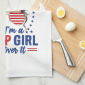 Ja, als een Trump-meisje er overheen komt Theedoek (Quarter Fold)