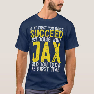 Ja als het eerst niet lukt Leuk Ja naam jongen T-shirt