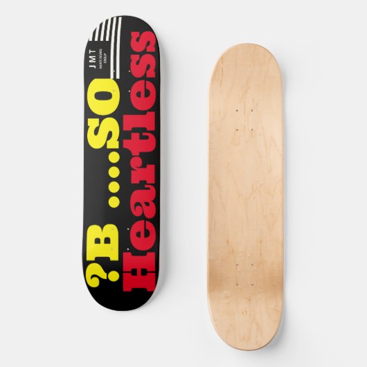 Ja? B ..HARTELOOS JMT 8 1/2"Skateboarddek Persoonlijk Skateboard (Voorkant)