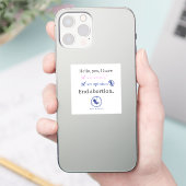 Ja baarmoeder, ja mening sticker (Telefoon)