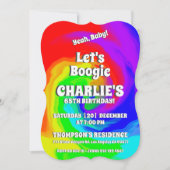 Ja, Baby! 65e verjaardag Vibrant Heat Wave Swirl Kaart (Voorkant)