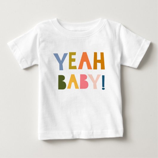 "Ja Baby!" Happy Colorful Hand Lettering Quote (Voorkant)