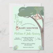 JA BABY SHOWER, GELD BABY SHOWER KAART (Voorkant)