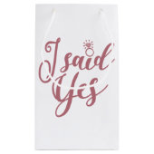 Ja, Bachelorette Party Bridal Weddenschap Klein Cadeauzakje (Achterkant)