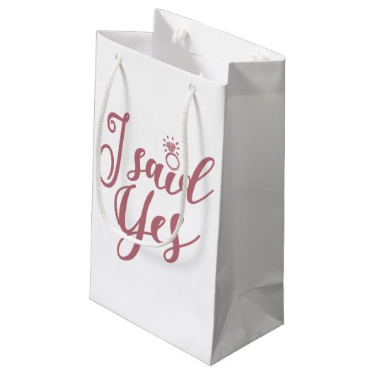 Ja, Bachelorette Party Bridal Weddenschap Klein Cadeauzakje (Achterkant Gekanteld)