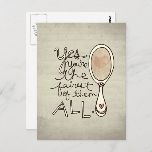 ja bent u het eerlijkst briefkaart (Voorkant / Achterkant)