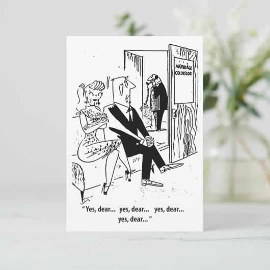 Ja Beste, Humor, Huwelijksadviseur, Grappig Save The Date (Staand voorkant)