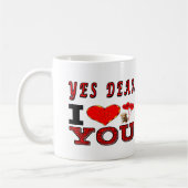 Ja, beste ik hou van je koffiemok (Links)