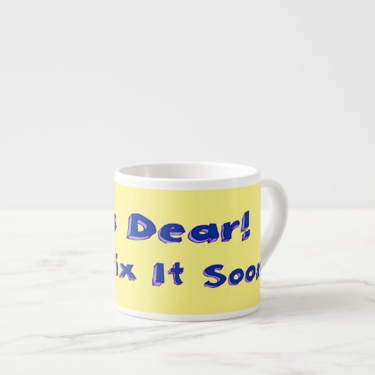 Ja beste, ik zal het snel oplossen uitstelweek espresso kop (Voorkant rechts)