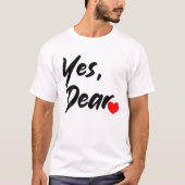 Ja, beste Valentijnse harten T-shirt (Voorkant)