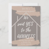 JA bij de uitnodiging van de ADDRESS-partij voor d (Voorkant)