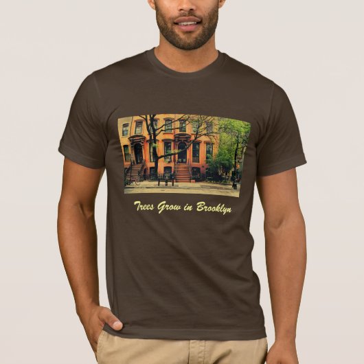 Ja, bomen groeien in Brooklyn T-shirt (Voorkant)
