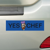 Ja Bovenrand bumper sticker (Op auto)