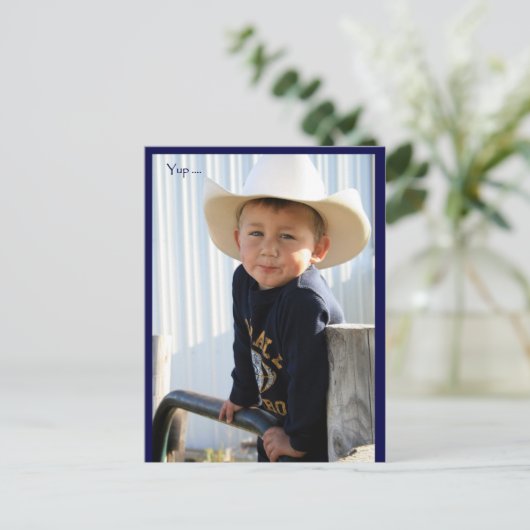 Ja...... briefkaart (Staand voorkant)