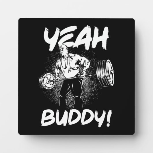 Ja Buddy - Funny Gym Workout Bodybuilding Fotoplaat (Voorkant)