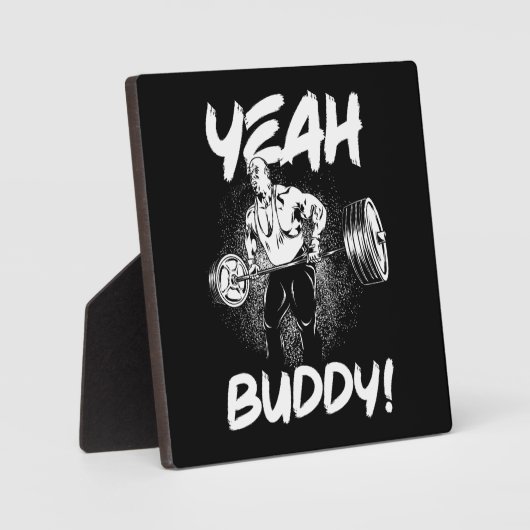 Ja Buddy - Funny Gym Workout Bodybuilding Fotoplaat (Voorkant)