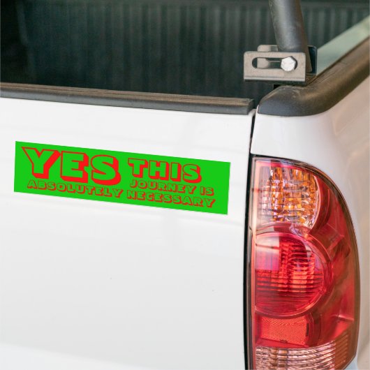 Ja Bumpersticker (Op Truck)