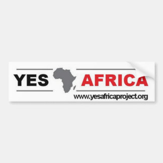 Ja Bumpersticker Afrika