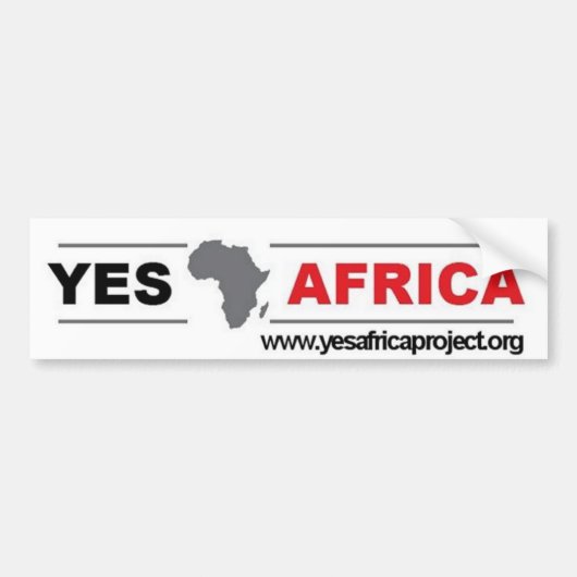 Ja Bumpersticker Afrika (Voorkant)