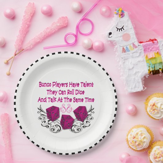 Ja, Bunco-spelers hebben talent Papieren Bordje (Feest)