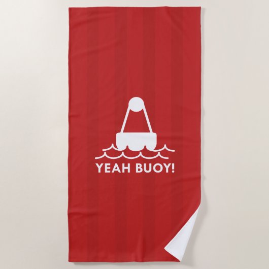 Ja Buoy. Strandlaken (Voorkant)