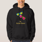 Ja Carpe Diem Seize the Day Sunbril Hoodie (Voorkant)