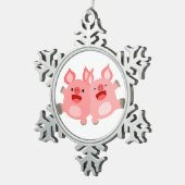 JA! Cartoon varkens Ornament (Rechts)