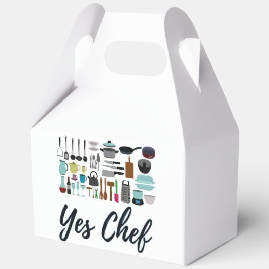 Ja Chef Afhaal Cadeau Favor Doos Bedankdoosjes (Voorkant)
