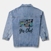 Ja Chef Blauw Denim Jean Jas Jacket (Achterkant)