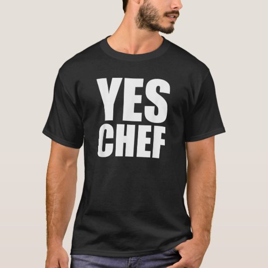 Ja Chef Funny Chef Funny Cook Gezegde Kitchen Cook T-shirt (Voorkant)
